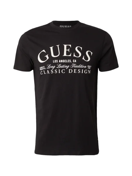 Guess Majica Regular Fit črna
