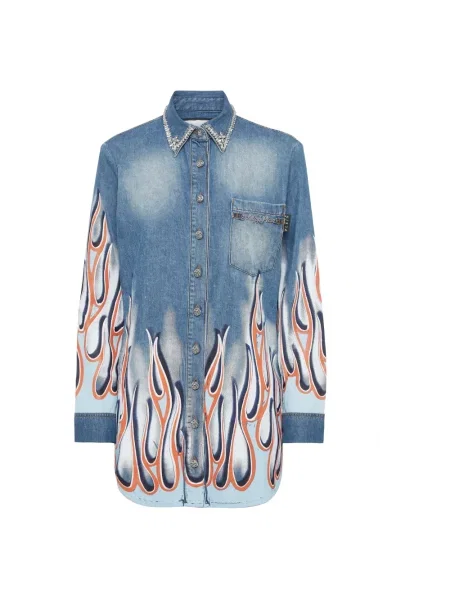 Bluzka Philipp Plein niebieska