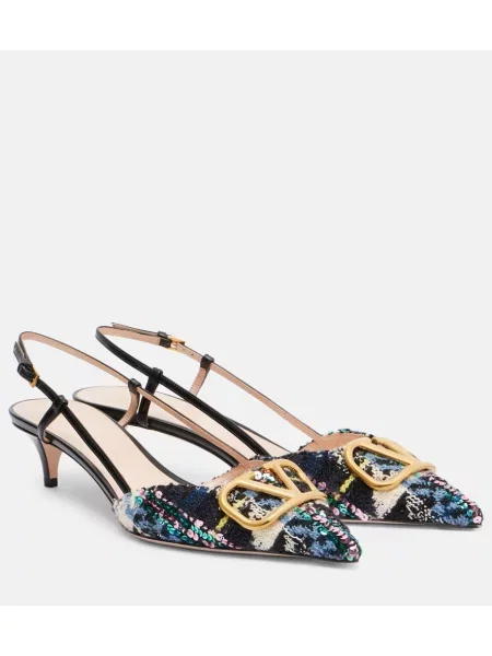 Полуотворени обувки Valentino Garavani с отворена пета