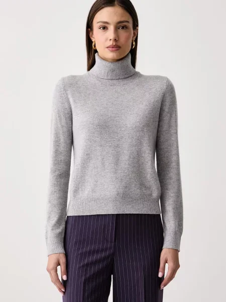 United Colors of Benetton sweter kaszmirowy szary