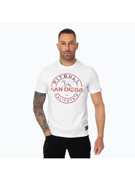 Pitbull San Diego мъжка тениска Ins. бяло/синьо бяло