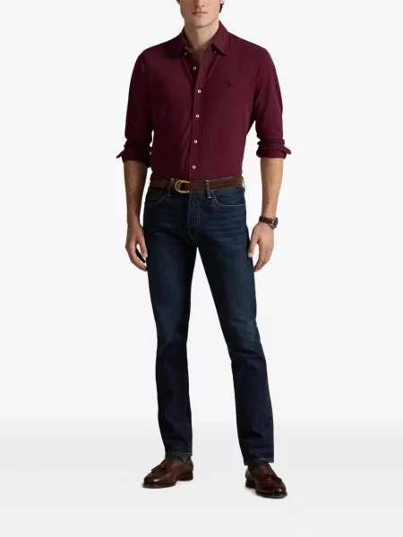 Chiloți Polo Ralph Lauren din țesătură twill cu autograf cu glugă albastru