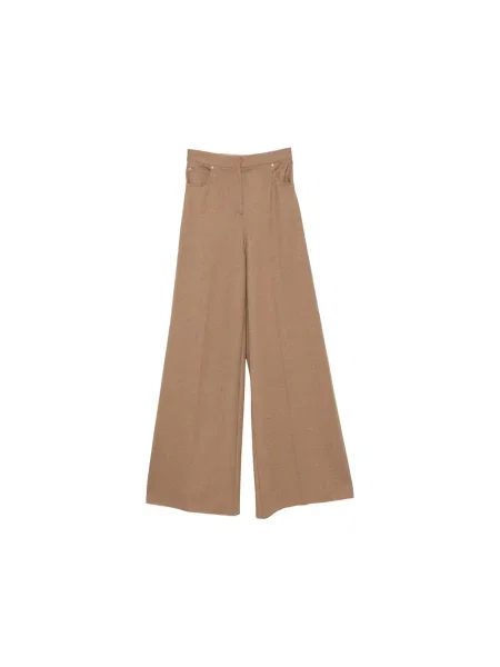Spodnie Max Mara brązowe