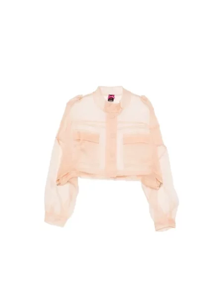 Lniana koszula Pinko różowa