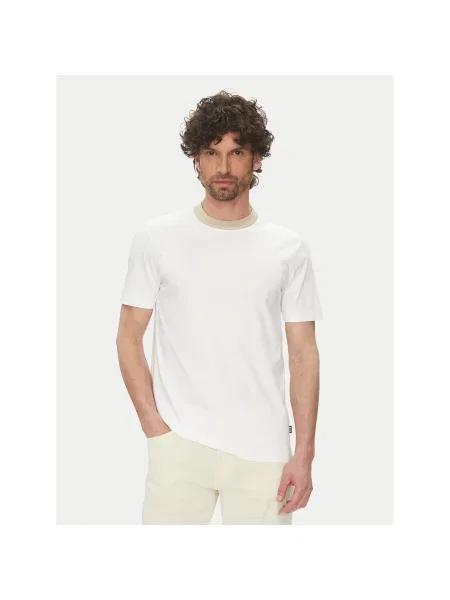 BOSS Футболка H-Tessler Slim Fit білий
