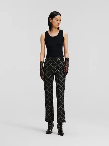 Karl Lagerfeld Pantaloni punto negru