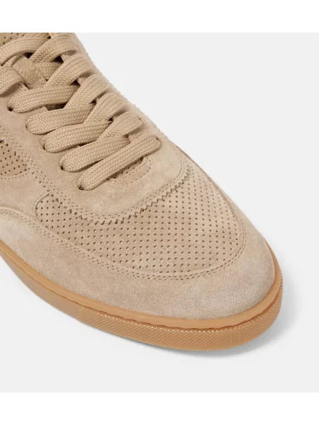 Semišové tenisky Christian Louboutin béžová