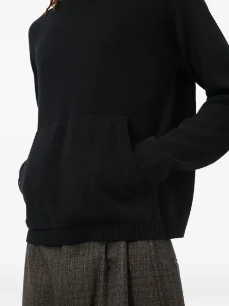 Πλεκτό hoodie Our Legacy μαύρο