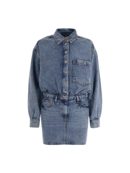 Sukienka koszulowa Patrizia Pepe niebieska