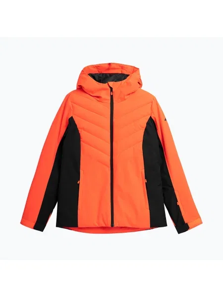 Dámska lyžiarska bunda 4F coral neon neón