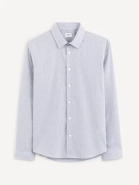 Кариран карирана риза Celio бяло