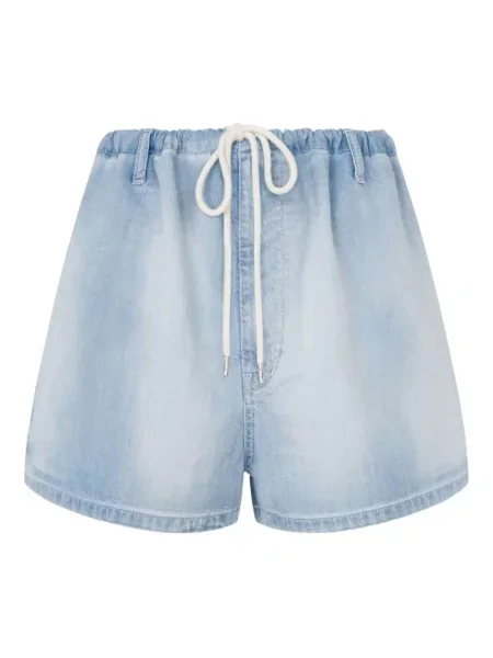 Șnur de strângere pantaloni scurți din denim Moschino Jeans albastru