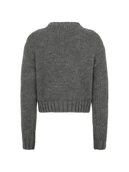 Pulover Dsquared2 cu decolteu rotund gri
