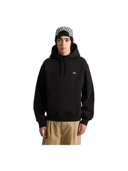 Bluza z kapturem Vans z kapturem z logo czarna