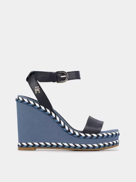 Tommy Hilfiger Босоніжки шкіра блакитний