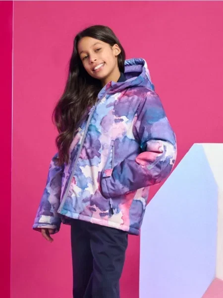 Sinsay Bunda puffer s kapucí vícebarevná