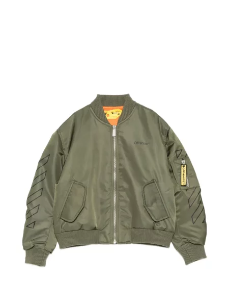 Kurtka bomber dziecięcy Off-white biały