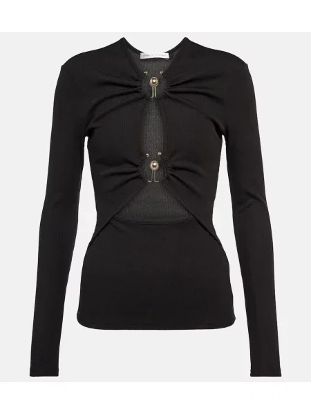 Jersey top Christopher Esber črna