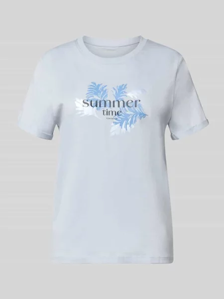 Męski t-shirt o kroju regular fit z czystej bawełny Tom Tailor