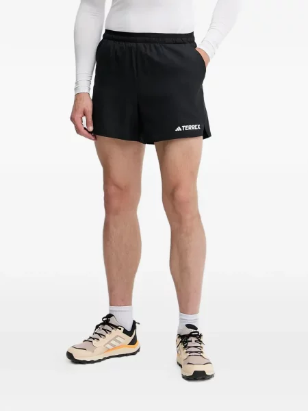 Csíkos tornaterem rövidnadrág Adidas nyomtatás kék