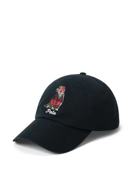 Μικρός κασκέτο Polo Ralph Lauren με χαμηλή μέση υφαίνω διαγωνίως πράσινο