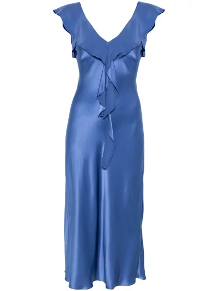 Rochie midi Dorothee Schumacher până la genunchi de costum albastru