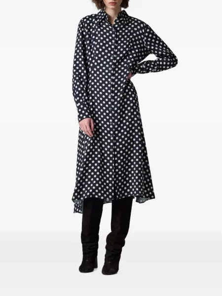 Rochie tip cămașă Paul Smith cu buline negru