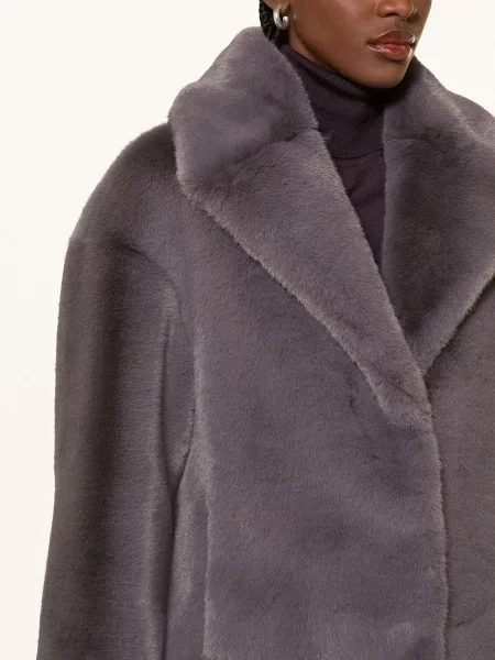Ted Baker Bunda Z Umělé Kožešiny Fiela černošedá