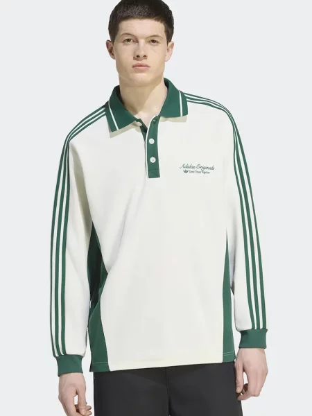 Tricou cu mânecă lungă Adidas Originals bej