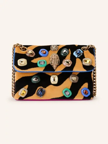 Kurt Geiger Kabelka Přes Rameno Kensington Ophelia Mini S Ozdobnými Kamínky / velbloudí / modrá černá