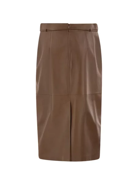 Cu centură fustă tip creion Max Mara maro
