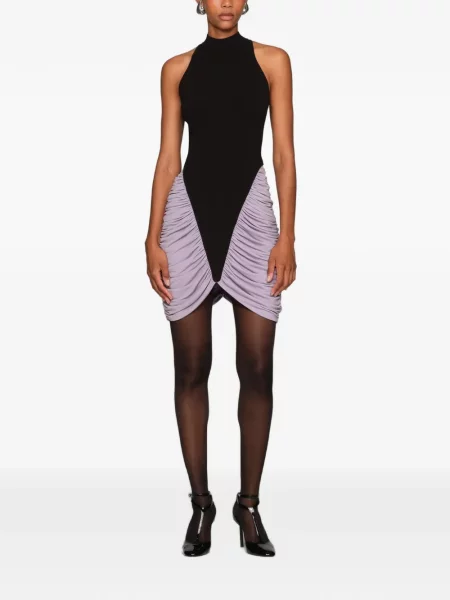 Rochie mini Et Ochs cu volane negru