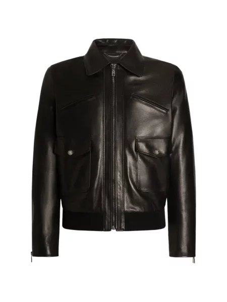 Geanta de piele Dolce & Gabbana negru