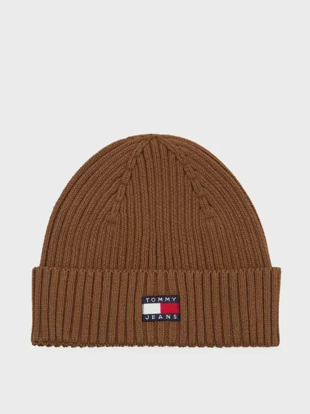 Шапка Tommy Jeans коричнева