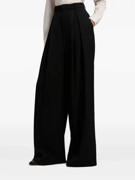 Pantaloni Ralph Lauren Collection plisate negru