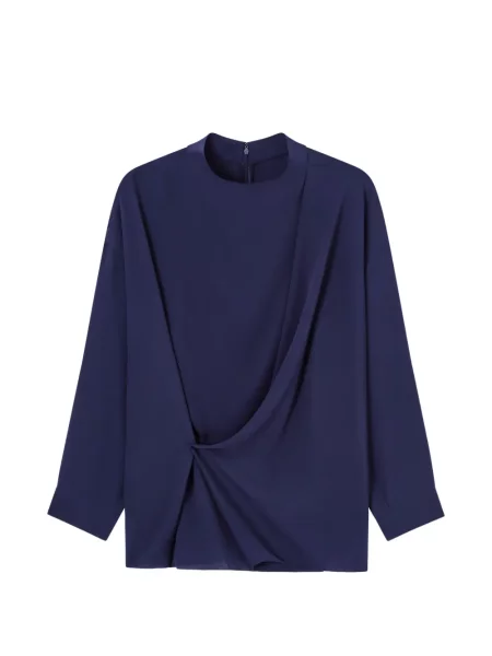 Cămașă Giorgio Armani drapată albastru