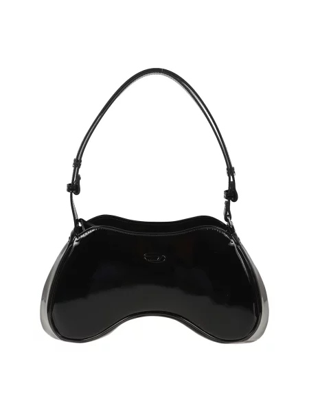 Torebka skórzana Diesel skórzana czarna