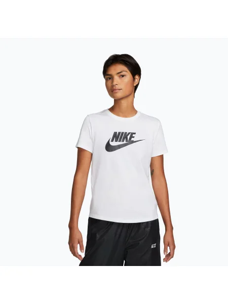 Tricou pentru femei Nike Sportswear Club Essentials Logo white/black alb