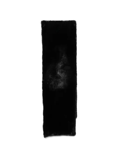 Fular Max Mara cu blană negru