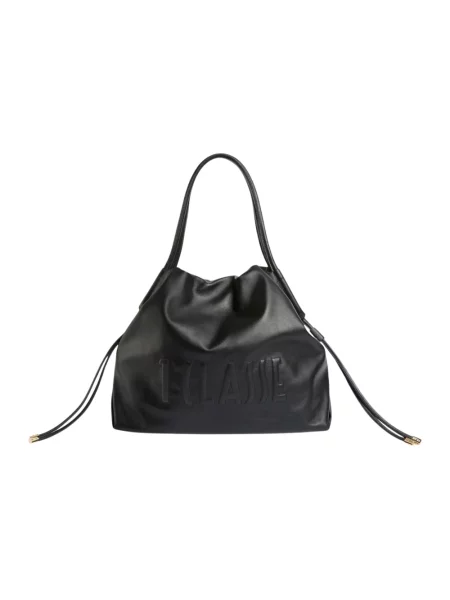 Shopperka Alviero Martini 1a Classe skórzana z logo czarna