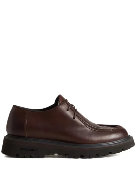 Pantofi derby Woolrich din piele maro