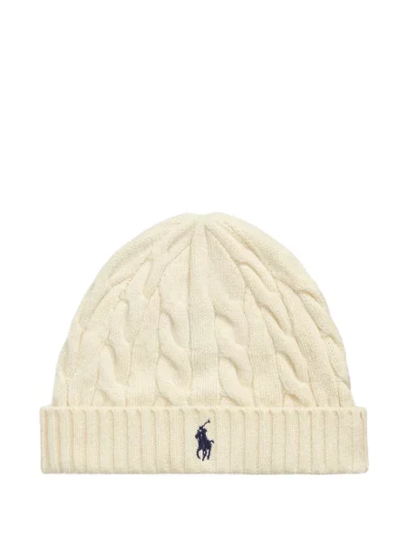 Căciulă Polo Ralph Lauren din cașmir alb