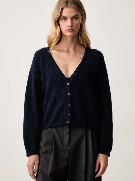 BOSS Orange cardigan pentru femei cu lână C_Farano portocaliu
