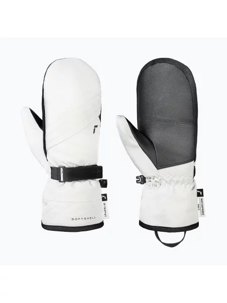 Mănuși de schi damă Reusch Alena R-Tex XT Mitten white/black alb