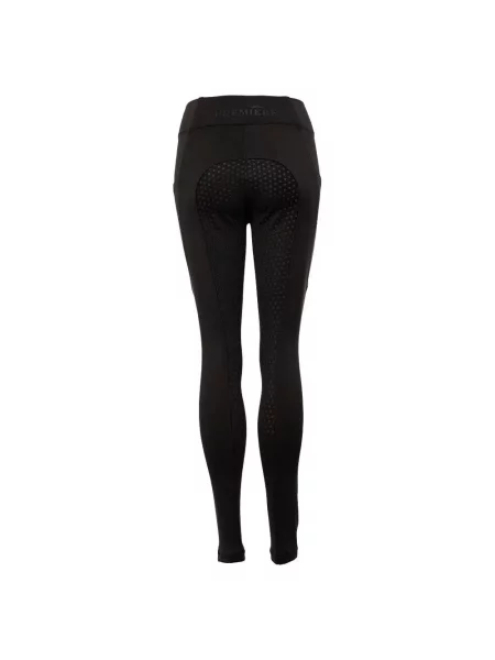 Legginsy jeździeckie dla dziewczynek Premiere full grip Bitterroot niebieskie
