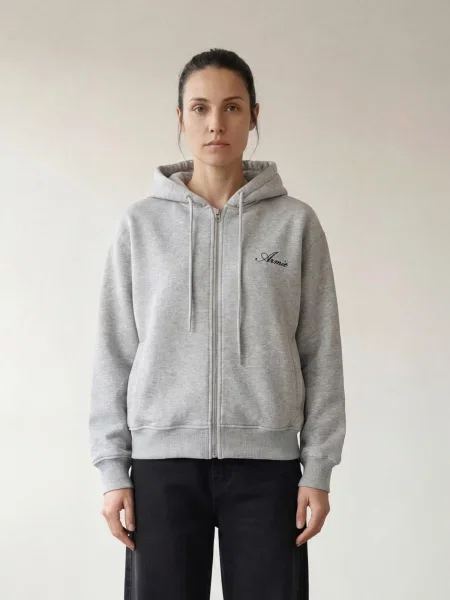 ARMIE Mikina The Kim Hoddie světle šedá