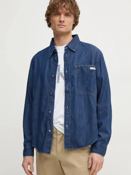 Jeans srajca Calvin Klein Jeans modra