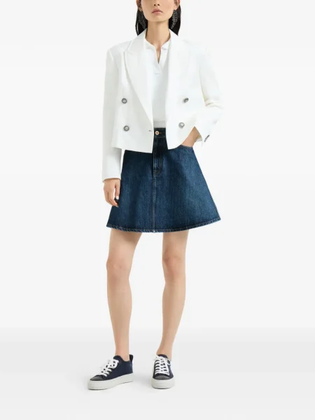Sacou Brunello Cucinelli lung alb