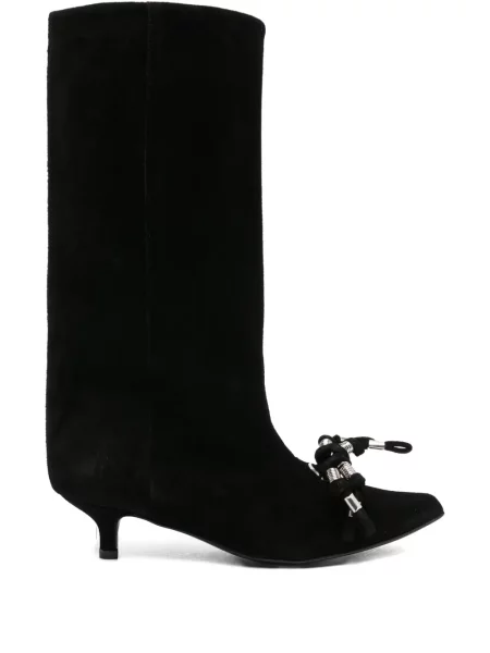 Botine Toga Pulla din piele de căprioară negru