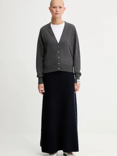 Bally kardigan kaszmirowy lekki szary